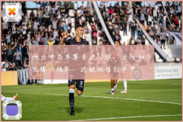 他为申花单赛季进25球，为何如今无缘一线队，还被租借到中甲